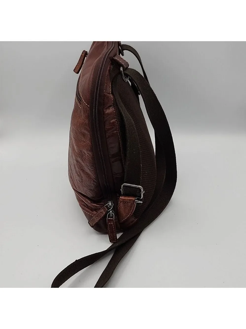Jack Georges VOYAGER FLORAL BACKPACK/Crossbody GENUINE LEATHER HANDCRAFTED